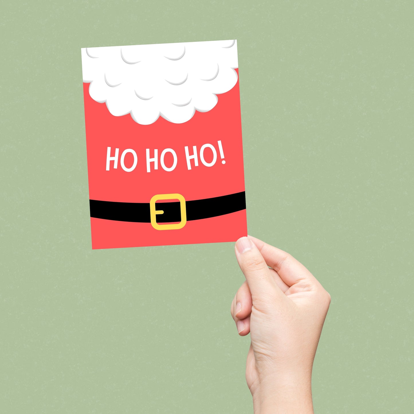 Ho Ho Ho Santa Suit Greeting Card