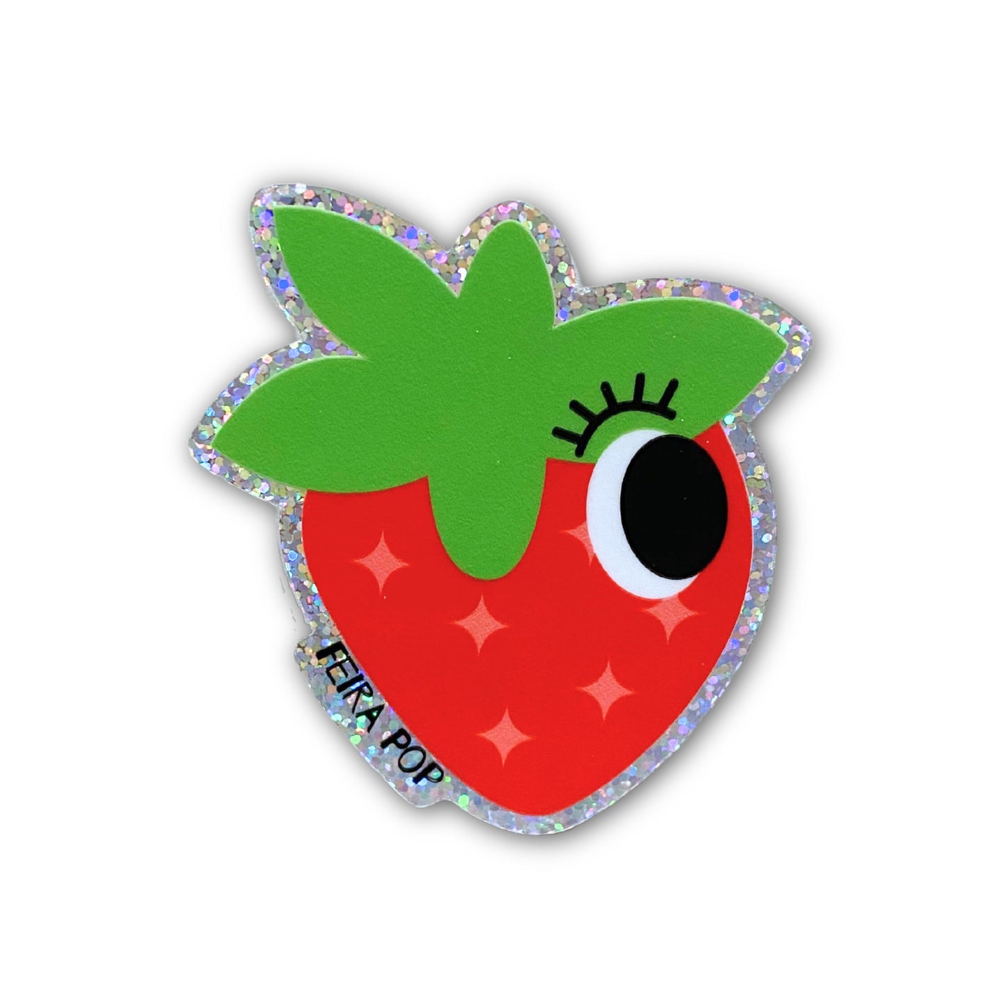 Sticker Strawberry Glitter