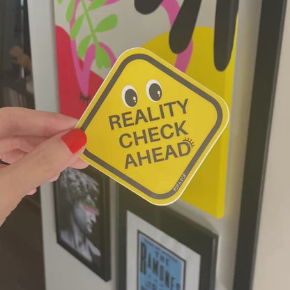 Sticker Reality Check Ahead